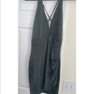 Olive green mini dress size large